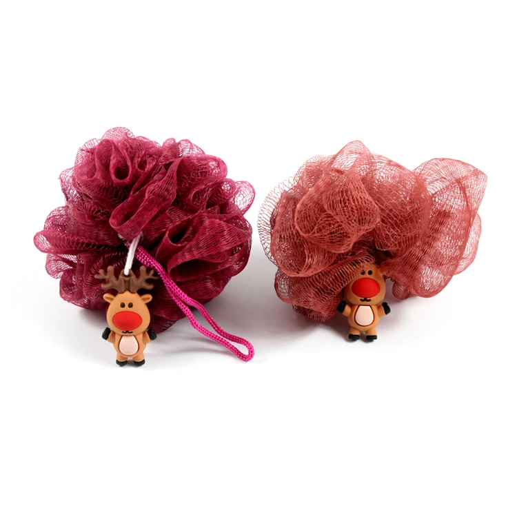 Soft care disposable Slush Molding Christmas Series bath sponge Sold To More Than 45 Countries And Regions All Over The World