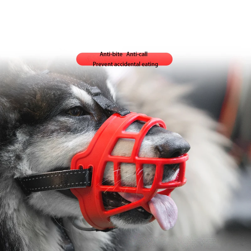 Customized Color Different Sizes Durable Dog Muzzle Breathable Adjustable Nylon and Neoprene Protect Dog Muzzles for Dogs