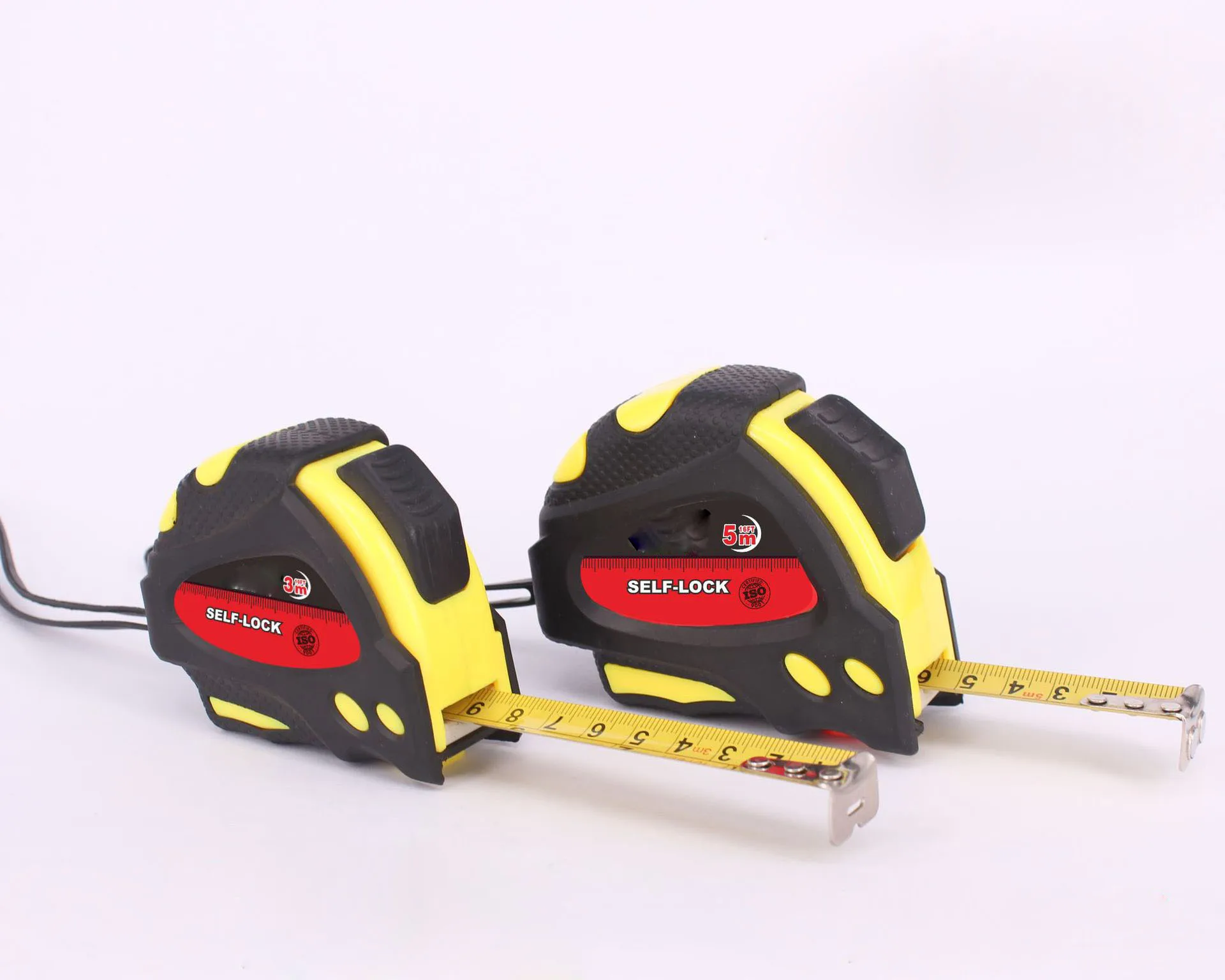Manufacturers custom steel tape measure 5M thick leather case with high wear-resistant paint strip