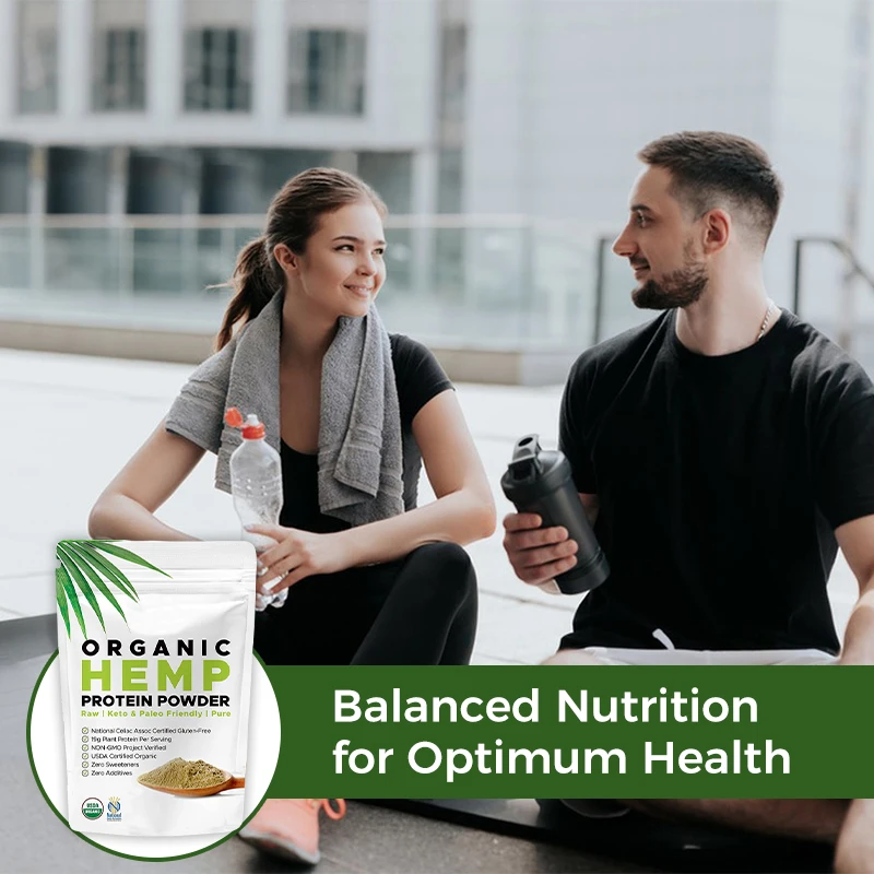 Private Label OEM protein powder sports nutrition for Muscle Recovery HEMP protein powder