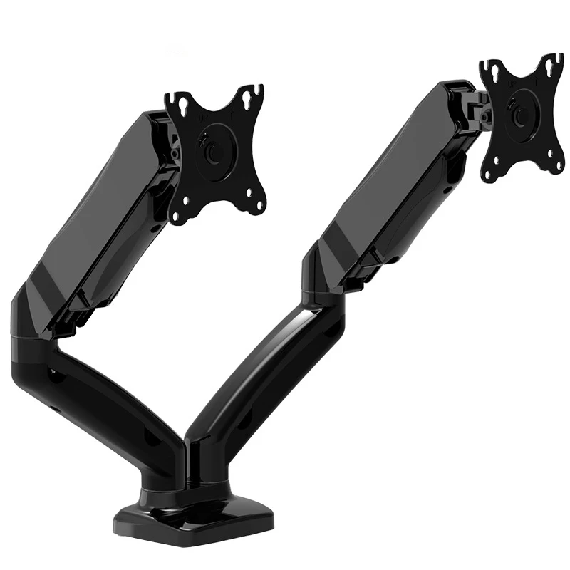 LCD Monitor Stand Gas Spring double Monitor Arm 90 Degree laptop stands adjustable