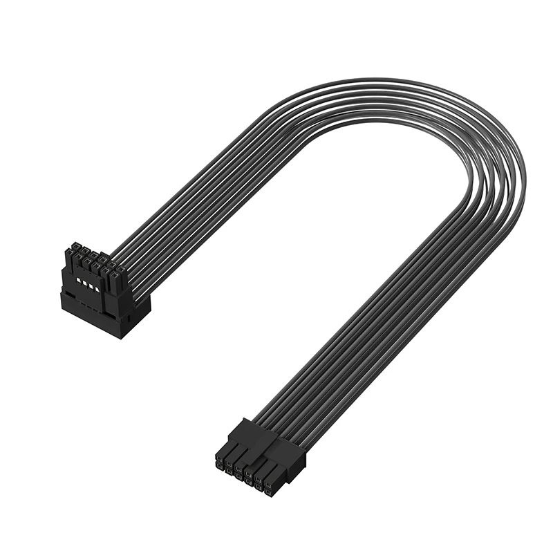 90 degrees RTX 4090 4080 12VHPWR 16Pin(12+4) to 4x8Pin PCI-E 5.0 Sleeved Extension Cable