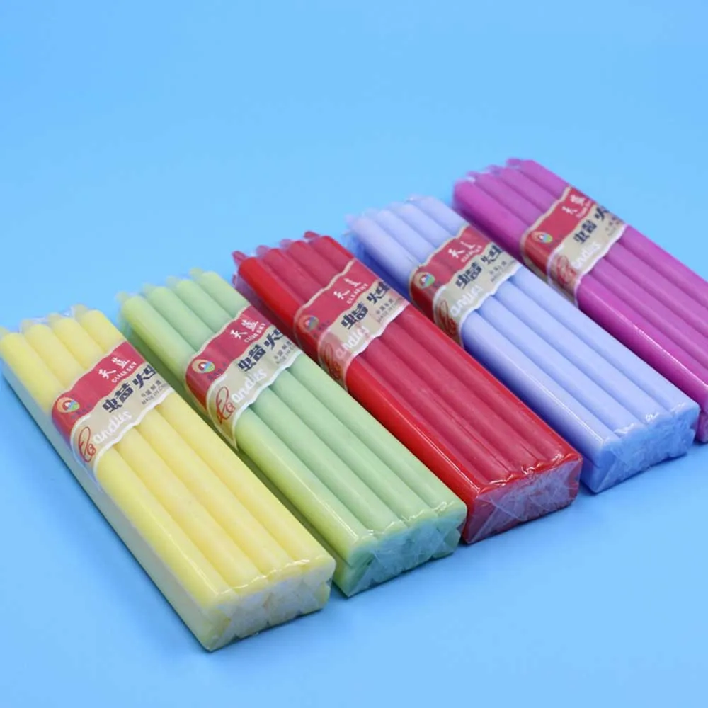 Wholesale Home church Small Size parafin wax Low Price Colorful bougies candles