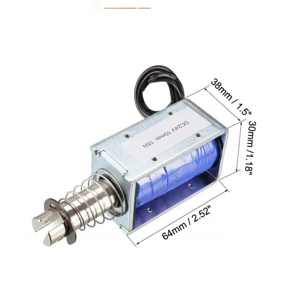 Электромагнитный Электромагнит DC Push Pull Type DC24V 4 8 Вт 10 мм с открытой рамой