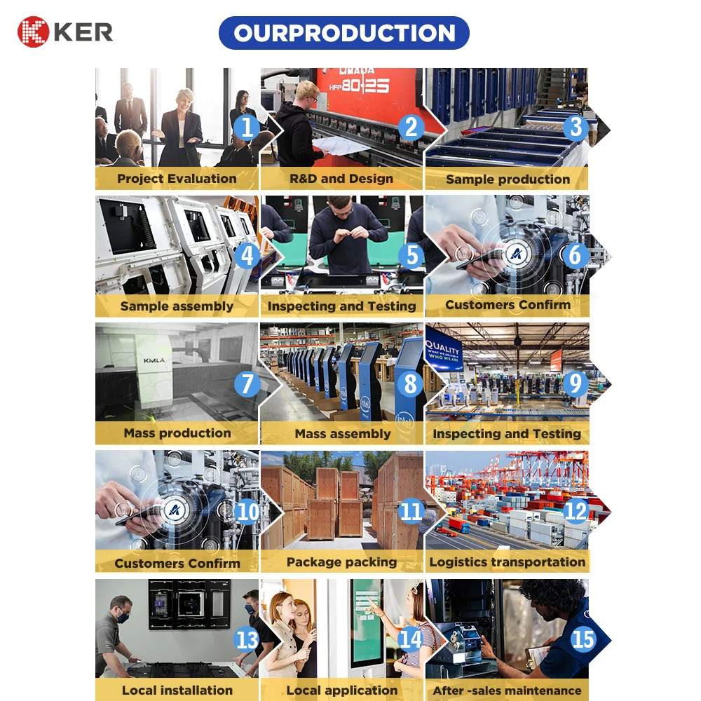 Good quality 21.5 inches register kiosk touchscreen kiosks self service cash payment kiosks in government bank customization