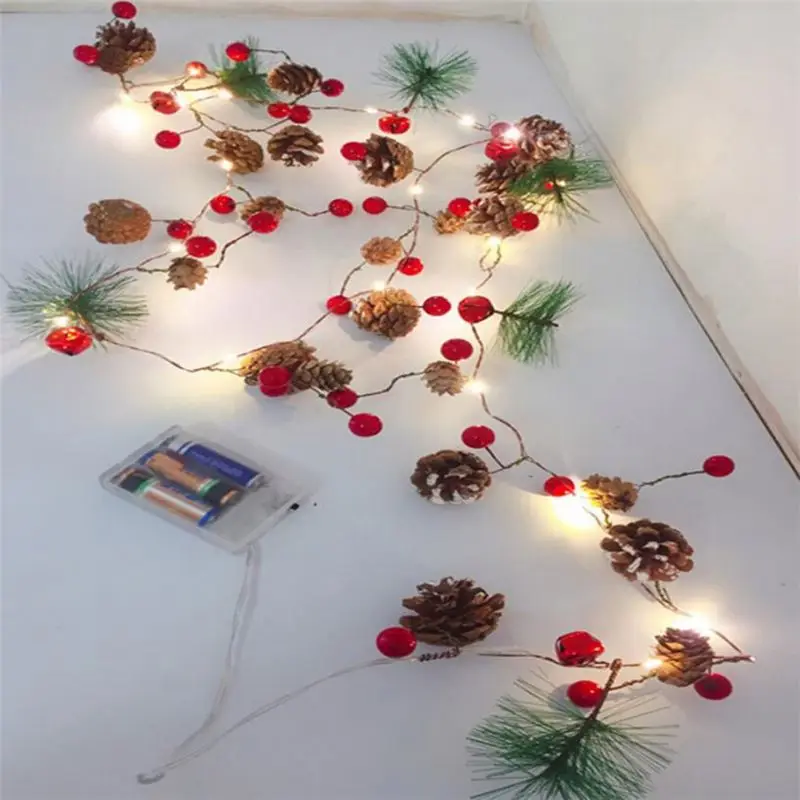 Custom Led Outdoor Strips Big String Ornament Latest Design battery powered garland Christmas Lights For Decoration Up Jewelry