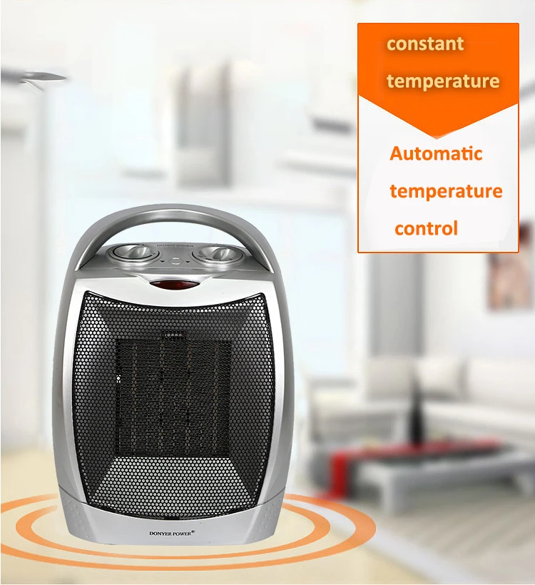 Heater electric home mini Heaters with Thermostat 1500W/750W Safe and Quiet Ceramic Heater Fan for Indoor Office Desk Use