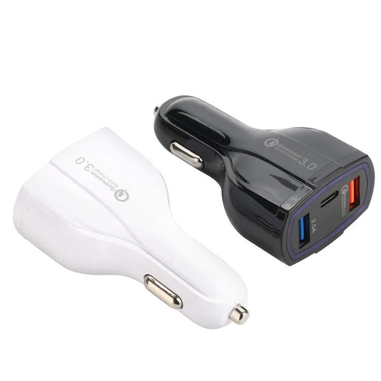  QC3.0 PD Быстрая зарядка type-c usb-c автомобильное зарядное устройство для мобильного телефона адаптер с