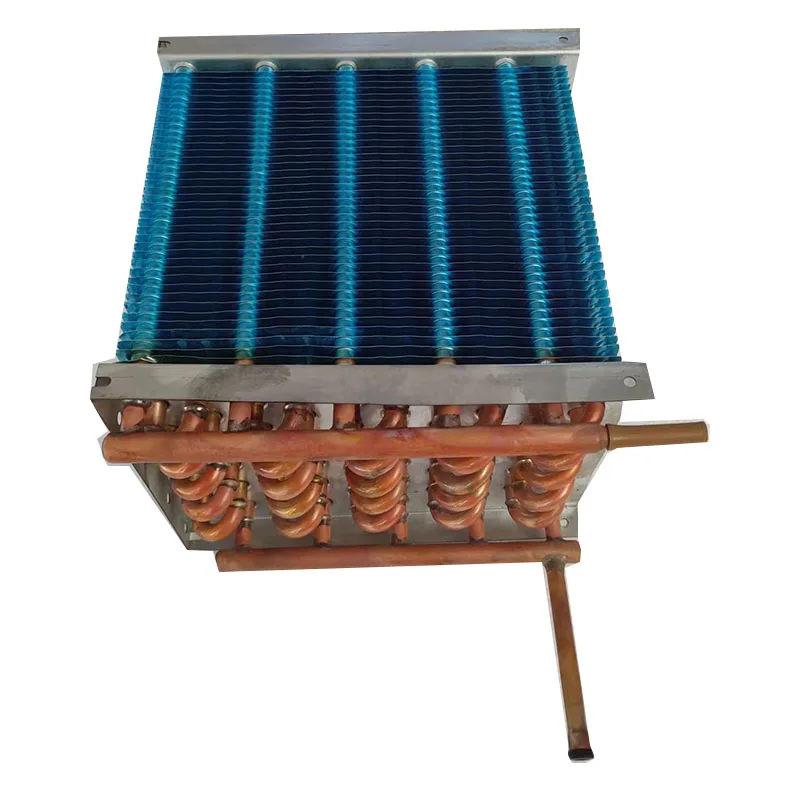 Manufacturer sells copper tube condenser blue fin plate heat exchanger