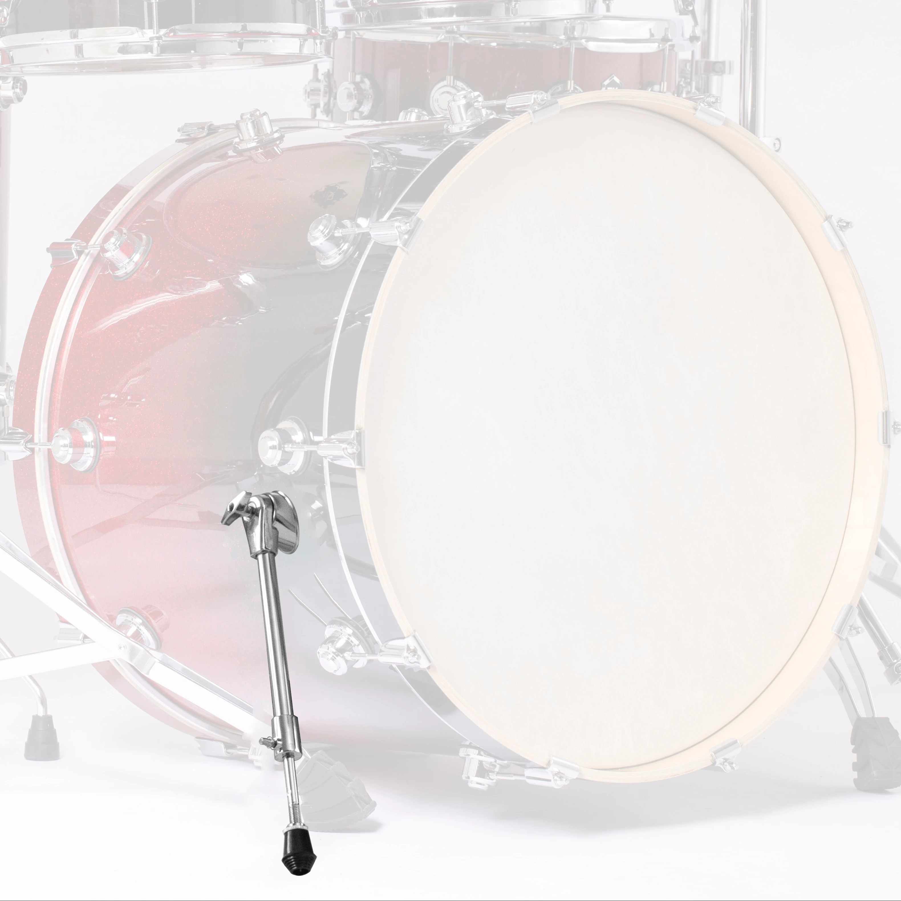 Factory wholesale price one pair chrome metal bass drum spur