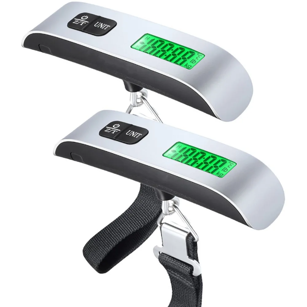 Mini Handled Travel Backlight Hanging Scale Digital LCD Display Electronic Scale Fish Hook 50kg Weighting Portable Luggage Scale