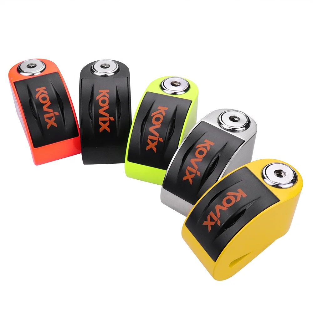 KOVIX Motorcycle Disc Brake Lock Motorcycle Anti-Theft Wheel Disc Brake Lock Waterproof Security Alarm Protection