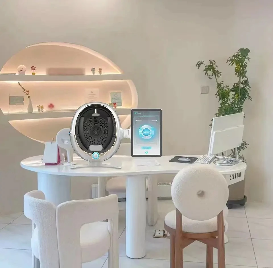 Hot sell 13.3 inch Portable magic mirror Skin Analyzer use for makeup shop / hair shop / home use skin analyzer machine