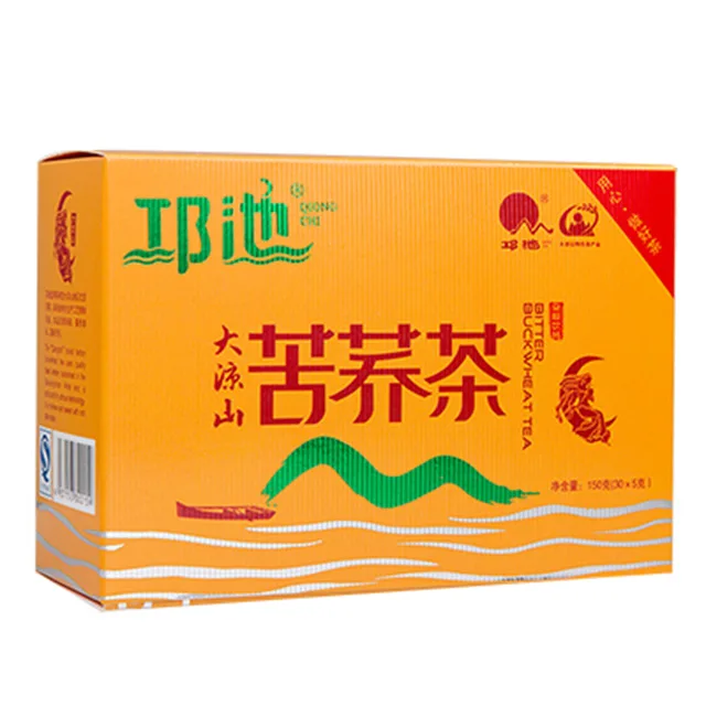 Buckwheat tea Qiongchi organic roasted tartary buckwheat tea with gift box for skin whitening tea detox and weight loss