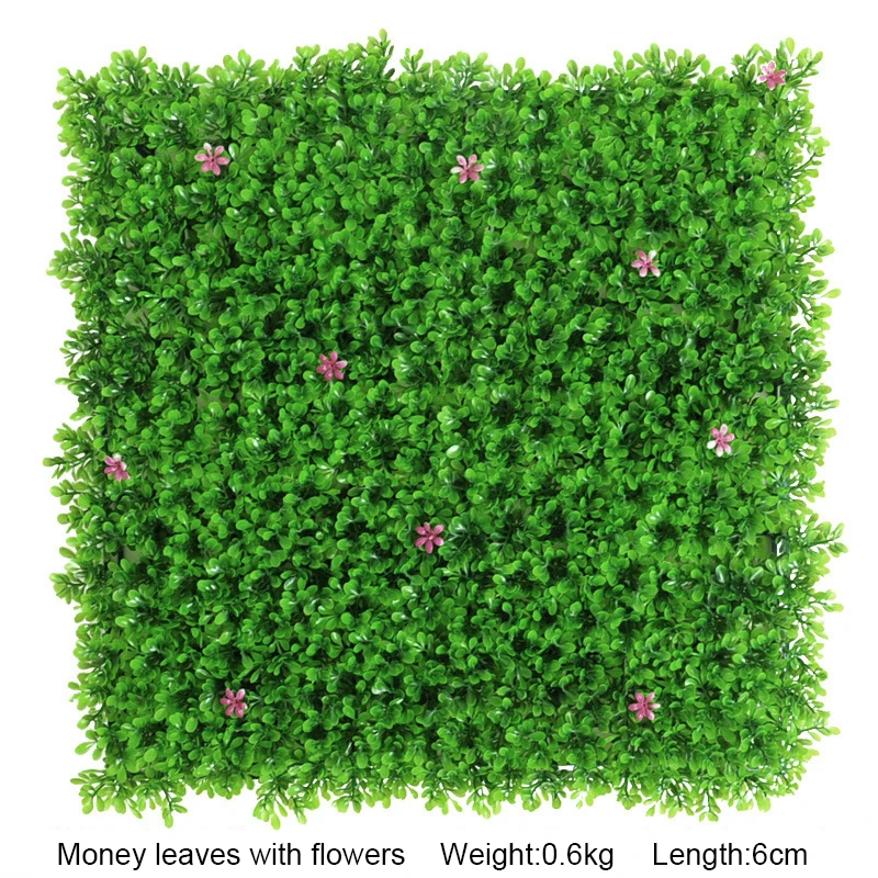 UV Outdoor Fake Grass Hedge Jungle Vertical Plants Wall Artificial Wall Hanging Plant Green Grass Wall for Home Decoration