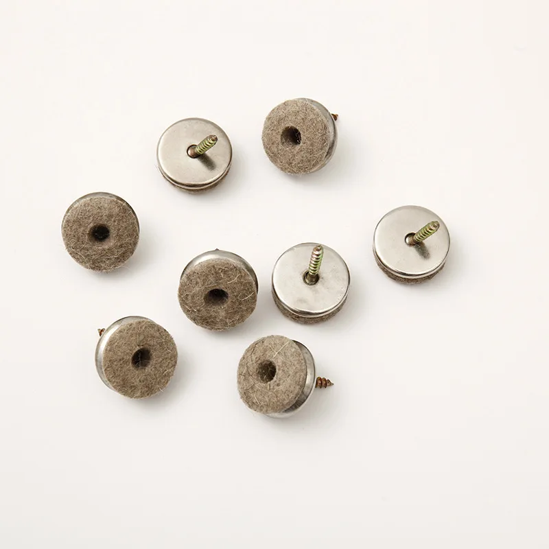 Easy Installation Anti-slip Round Screw-in Sliders Nail on Glide for Chair Legs Hardwood
