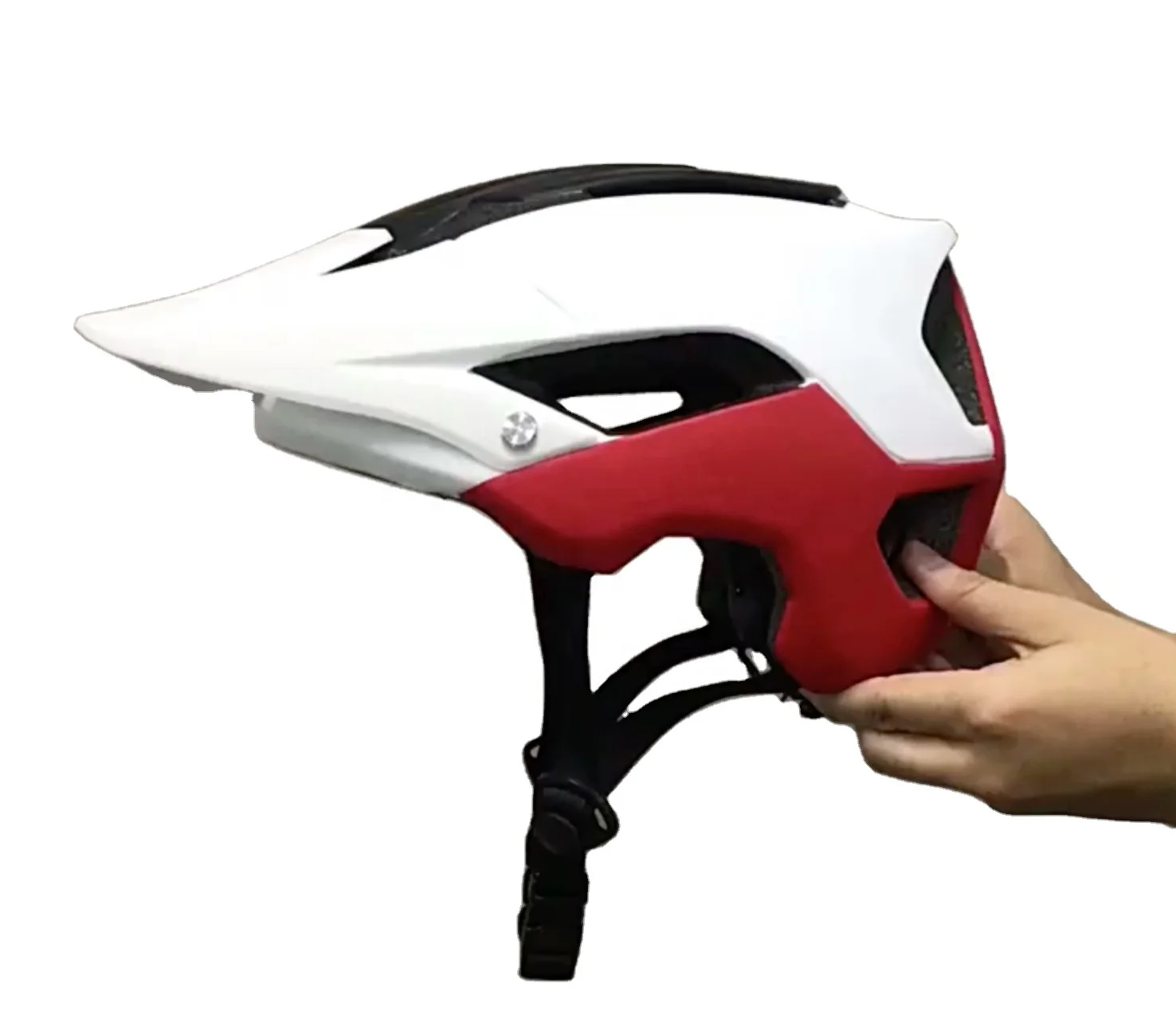 Monu OEM PC+EPS Material Colorful 15 Vents Strong Air Permeability ABS Sun Visor Mountain Bicycle Helmet For Adults