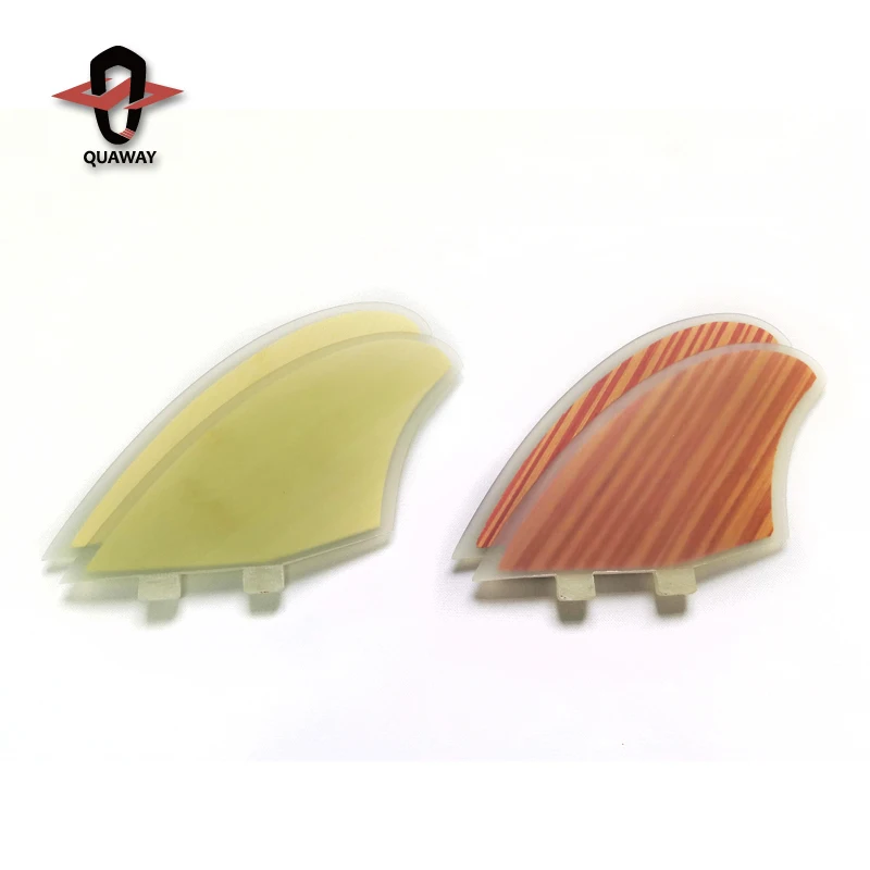 FS Twin Fins Fiberglass 2pcs/set Surf Side Fin