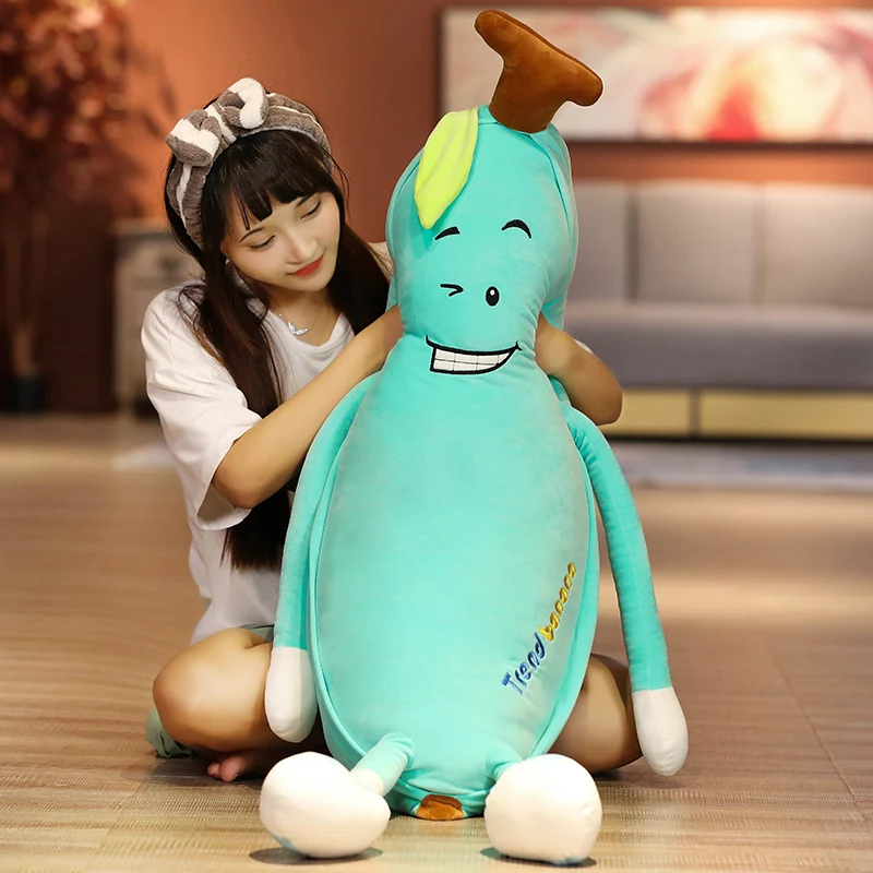 
2020 new design Tik Tok Fruit Banana Shaped plush cushion plush sleeping pillow home living 