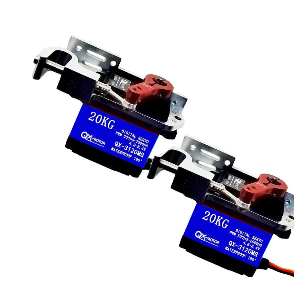 High Torque Qx Servo 20kg Metal Gear Waterproof Digital Servo Motor for Rc Car Receiver Model Making Accessories CE Frame Unisex