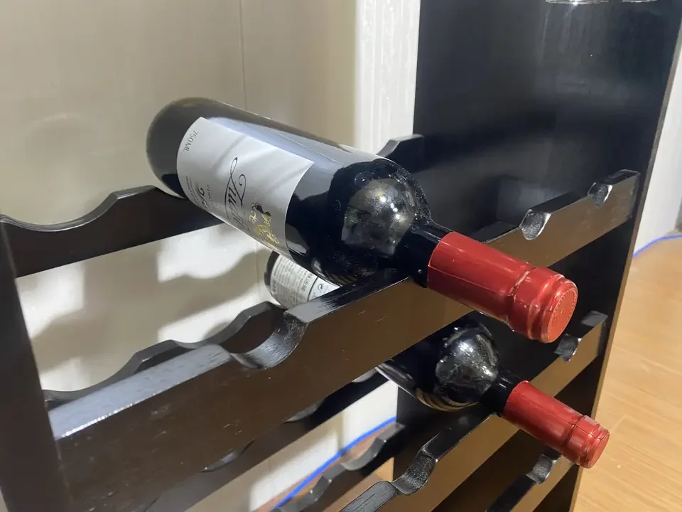 Popular Design Durable Modern Wine Bottle Glass Rack Easy To move Easy To Install Wooden Bamboo Wine Rack