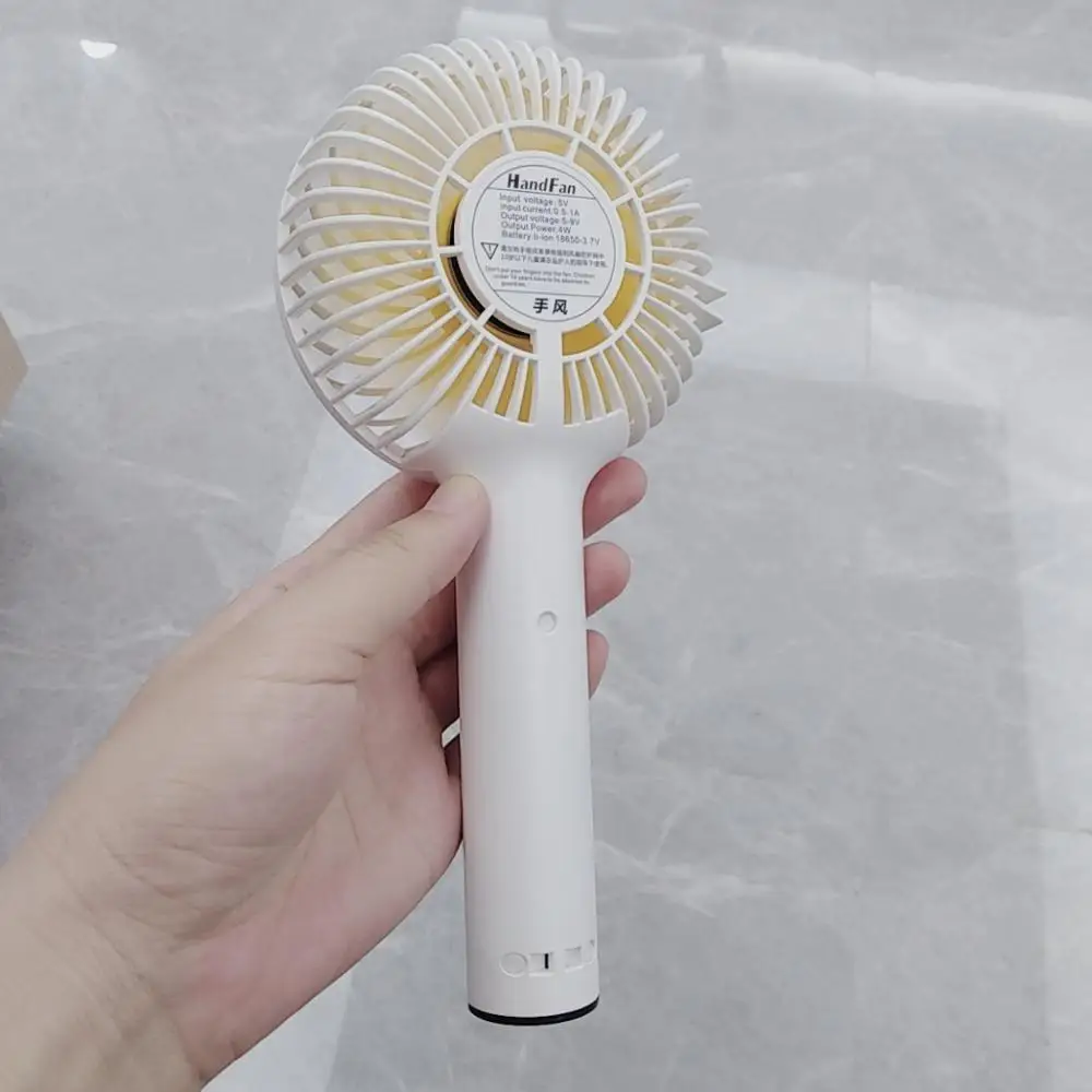 Home Travel Office Shopping 2000mah Battery Handheld Portable USB Charging Cooling Fan