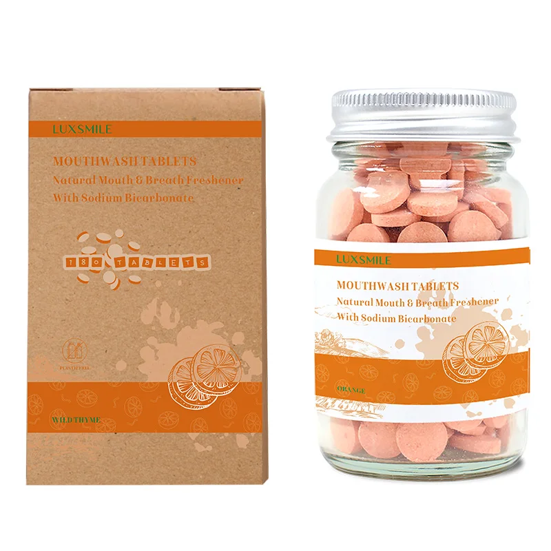 Private Label Mini Travel Size Magic Concentrated Gingivitis Antiseptic Whitening Organic Solid Mouthwash Effervescent Tablets