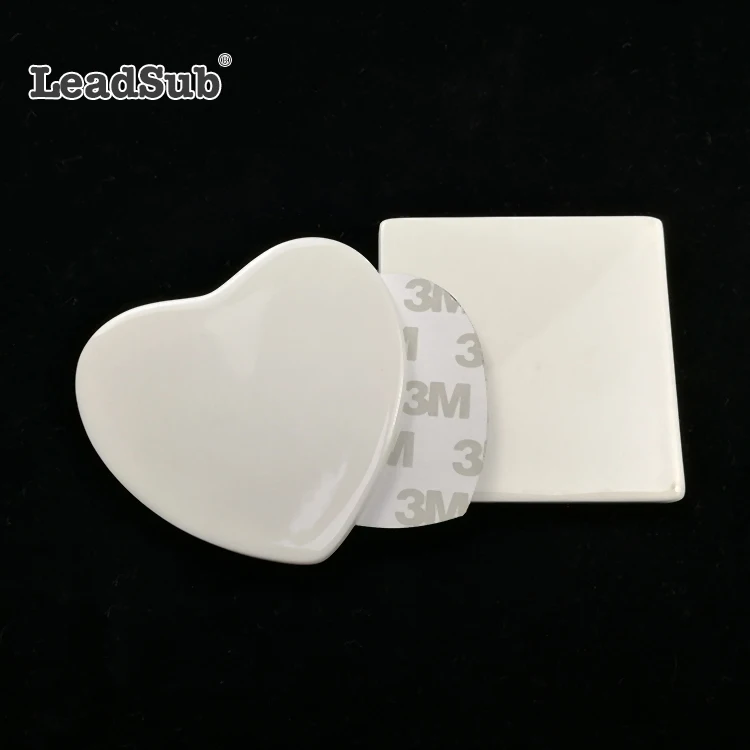 Leadsub Wholesale High Quality Blank Giveaway Promotional Sublimation Ceramic Fridge Magnet