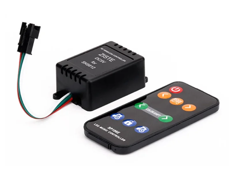 Пульт дистанционного управления Glite dark knight SP106E RGB 8key RF 5-12 В 600 пикселей поддержка индивидуального заказа Режим музыки