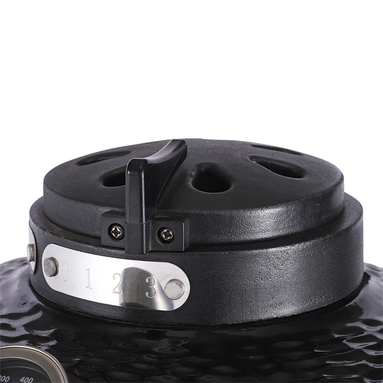 Kamado Grill 16 Inch 2021 Metal Top Vent  Equienta Cover Divide Pizza Cooper China BBQ Grills Kamado 16 Propane Outdoor