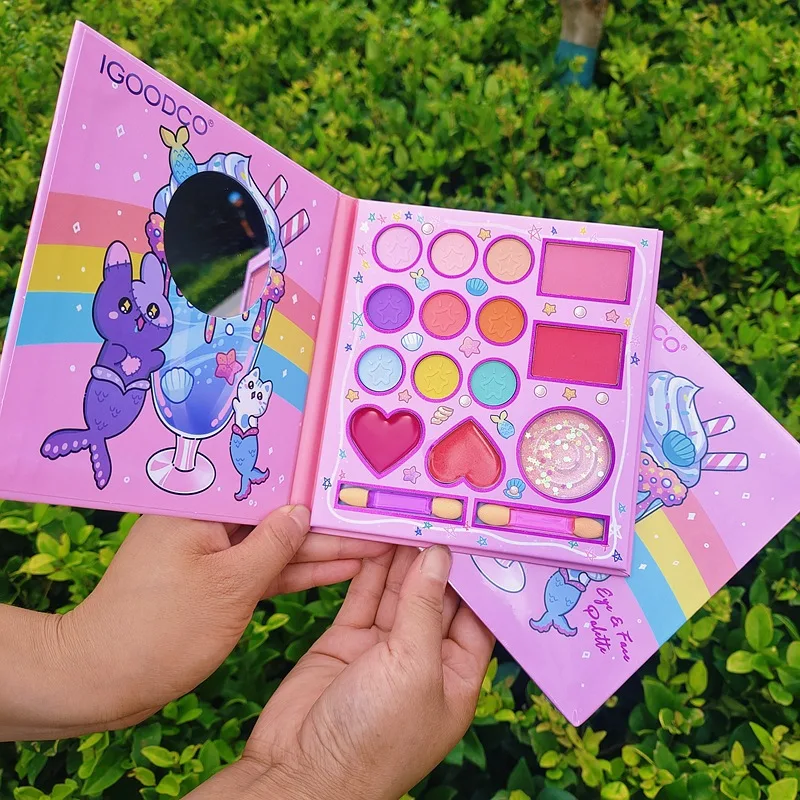 Wholesale IGOODCO Cartoon Eyeshadow Palette high pigment 14 color matte durable waterproof palette Sombra de ojos al por mayor