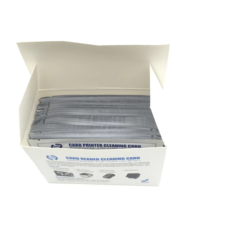 POS Terminal Magnetic Stripe Swipe Smart Card Reader IPA pre-saturated CR80 Cleaning Card for Clean Hotel Door Lock Reader