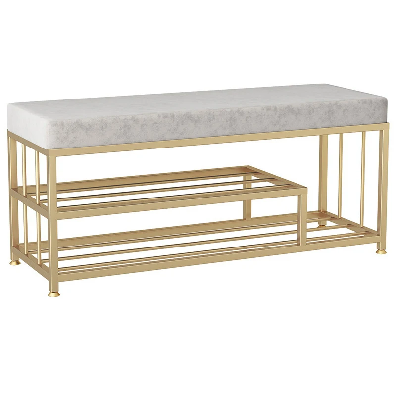 Bedroom Furniture Metal Wooden Shoe Rack Design For Boutique