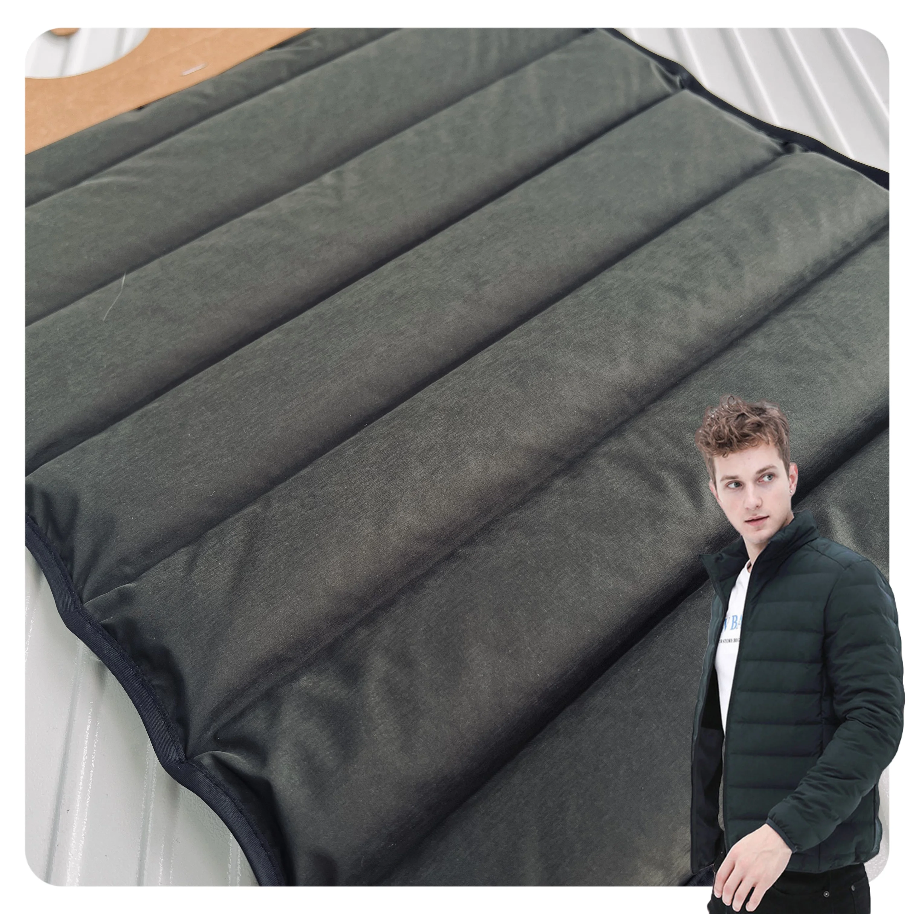 100% polyester spandex ultra light down jacket fabric