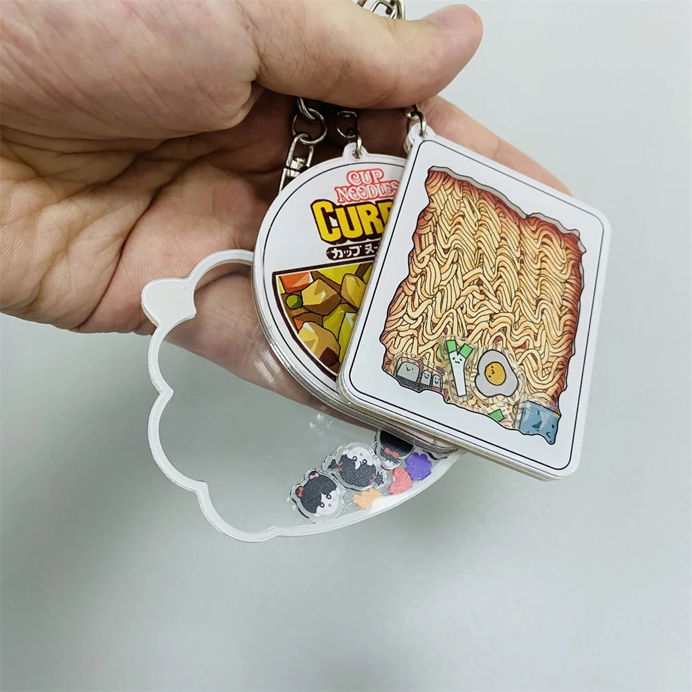 Custom Holographic Acrylic Shaker Charm Anime Printed Hologram Acrylic Shaker Keychain with Custom Design