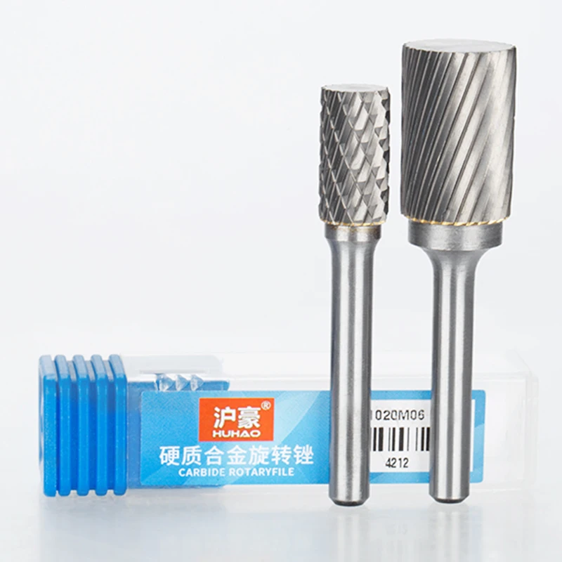 HUHAO 6mm Shank Drawing Tungsten Carbide Milling Cutter Rotary Tool Burr Rotary Dremel Metal Wood 4210