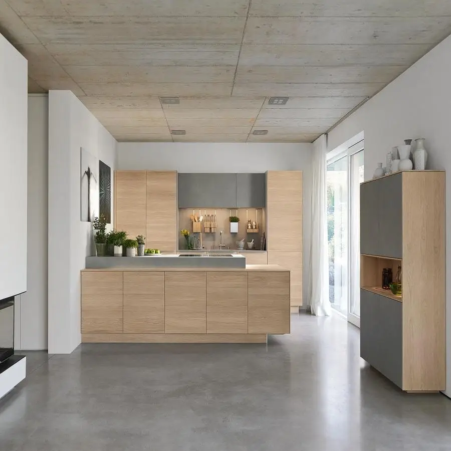 High Quality And Accessories Solid Wood Flat Pack Modular Kitchen Cabinet For Kitchen