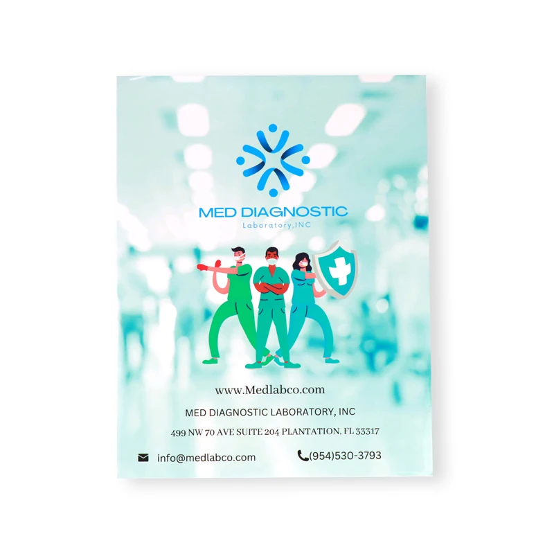 Пользовательские A4 двухсторонняя ламинированная полноцветная печать бизнес-презентация папка с двумя