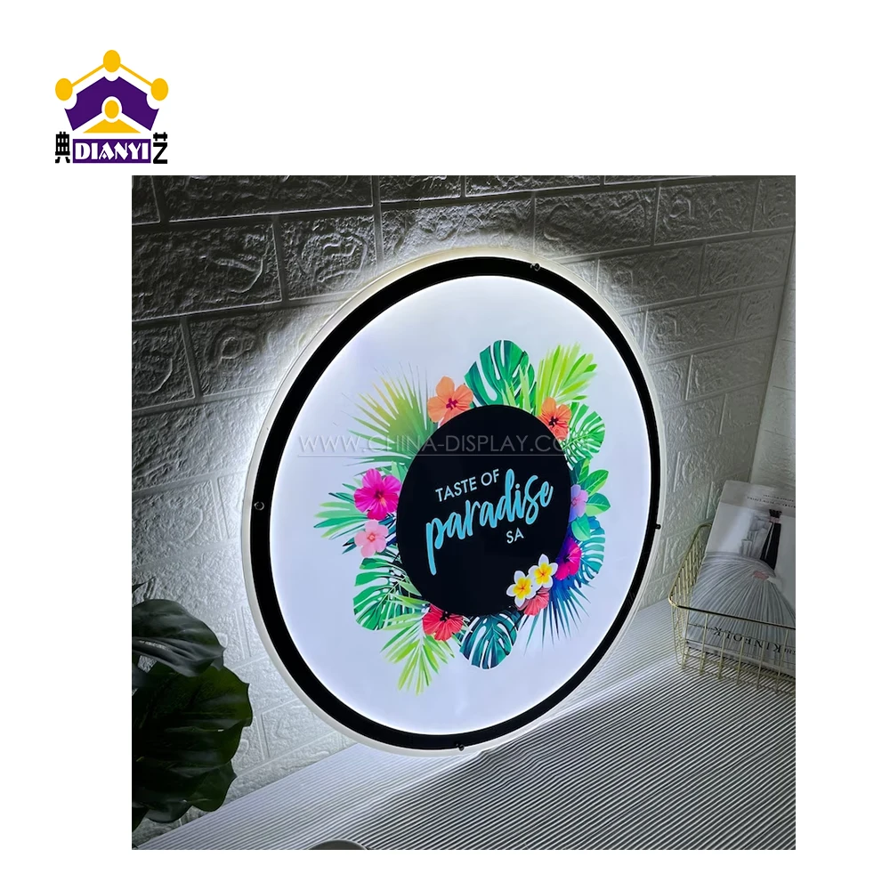 Wholesale Store Shop Window Showcase Promotion Window Hanging Advertising Estate Agents Led Window Display Acrylic Light Box