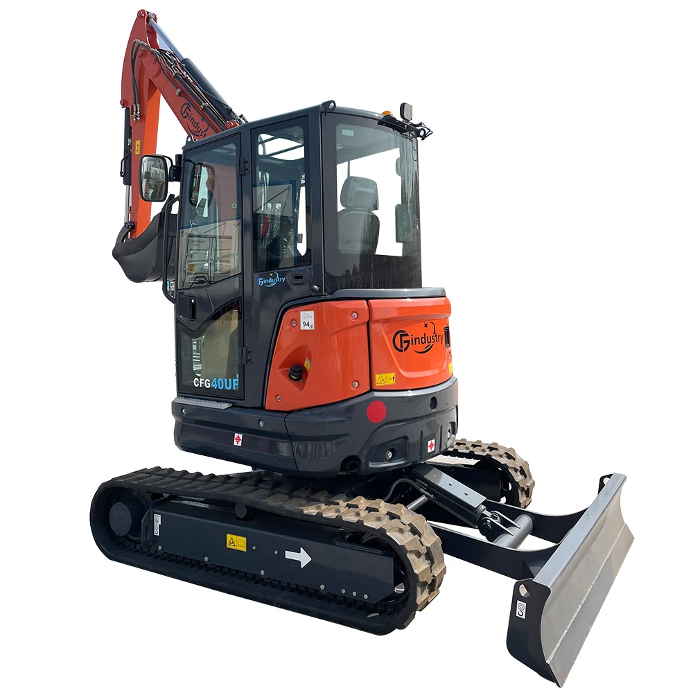 CFG-40UF 4 Ton Hydraulic  Excavator Heavy Equipment diggers with Heat Air Radio EPA