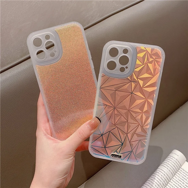 Luxury Diamond Frosted Laser Handy Fancy Sublimation Phone Cases For Iphone 11 12 13 Pro Max