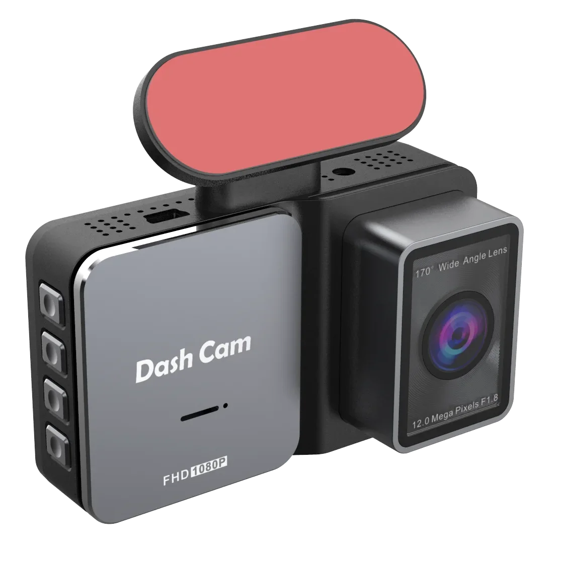 3.0 inch alloy 1080P dual lens car dvr support loop recording car dash cam camera