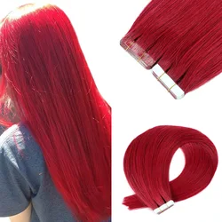hair vendor wholesale hair tape in  extensions 100% human  raw double drawn invisible virgin hair  tape in for European