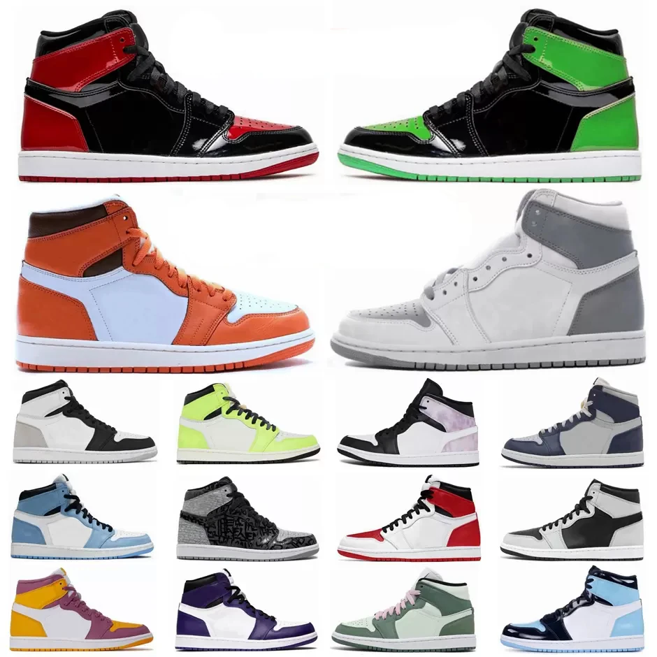 Air Jordan 1 Basketball Shoes 1s OG Obsidian Court Purple Pollen For Men Women High Sport Sneakers Basketball Style Shoes