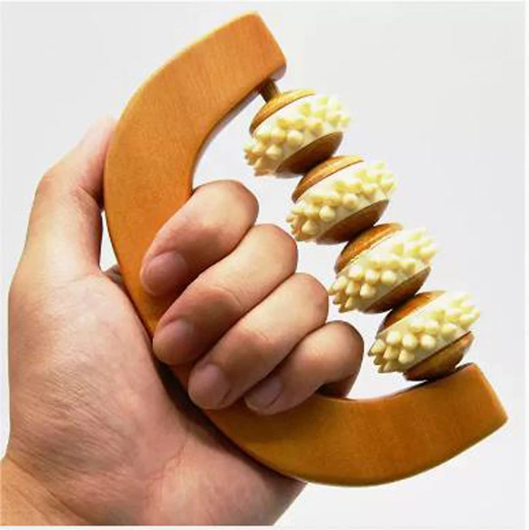 Hot Sale Wooden Massage Roller Wholesale Eliminate Fatigue Eco Friendly Contemporary Wood Massager