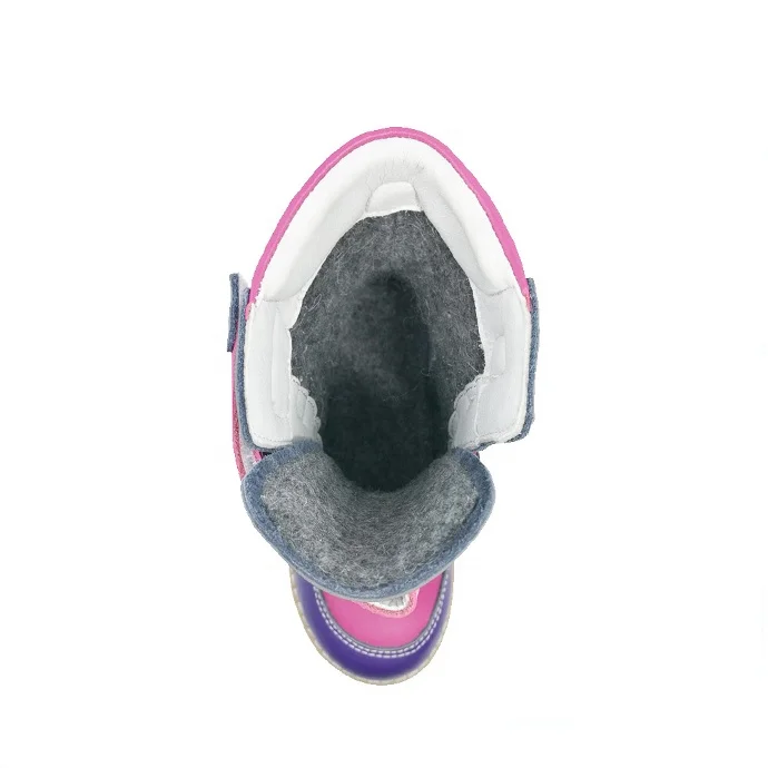 High long fashion girl AFO medical orthopedic boots children microfiber leather winter clubfoot shoes made guangdong factory