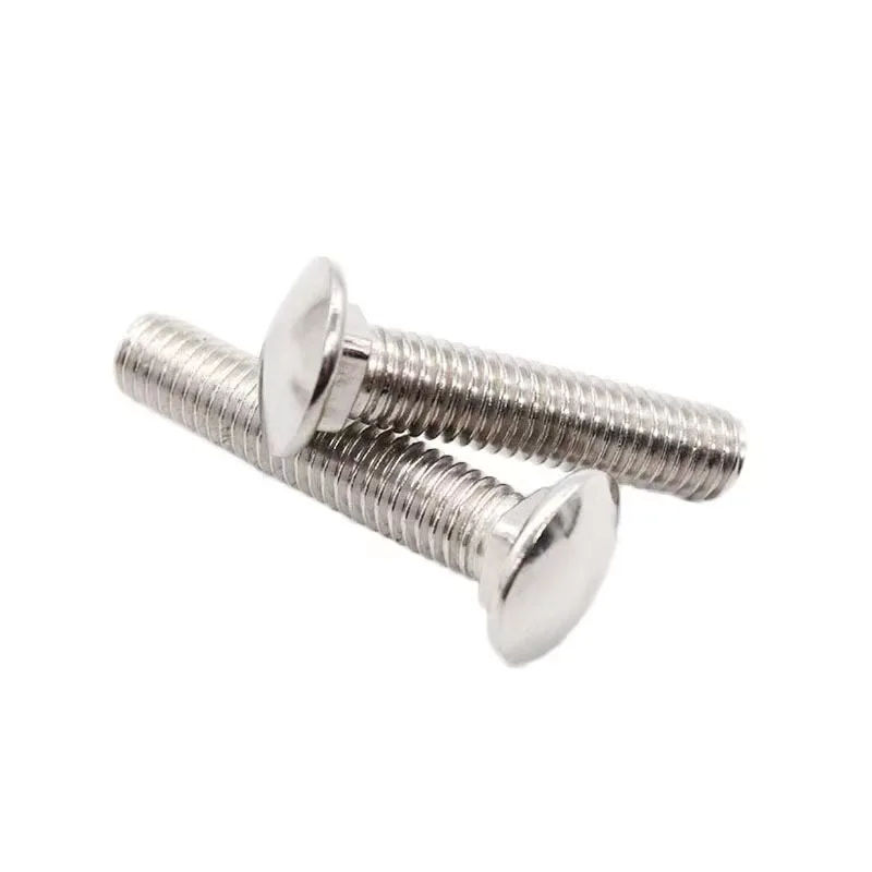 Custom Carriage Bolt M10 M12 Round Head Square Neck Black Zinc Plated Stainless Steel Carbon Steel Din603 Carriage Bolt