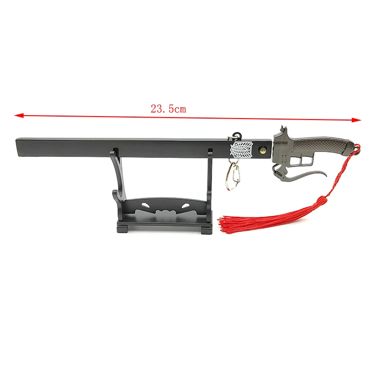 Hot sale high quality metal sword model from Attack On Titan pop up keychain