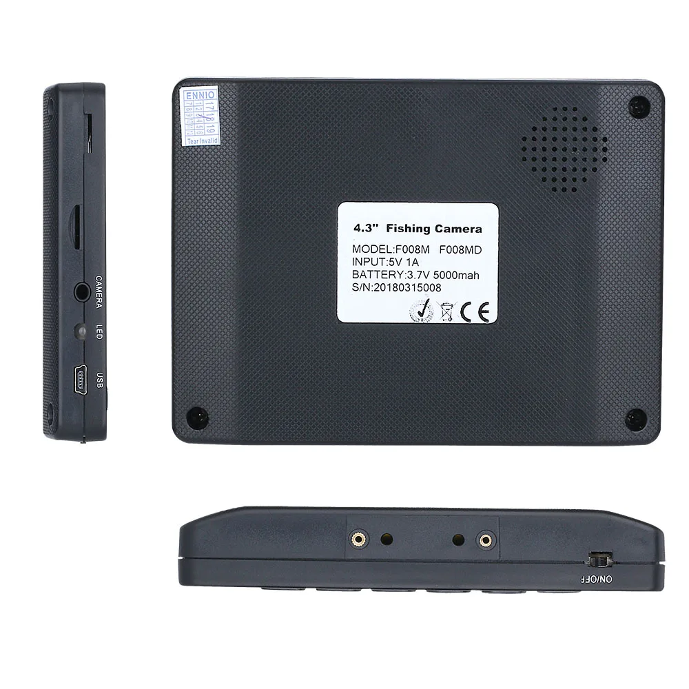 15M 1200TVL Fish Finder Underwater Fishing Camera 4.3 inch Monitor 10PCS LED Night Vision 195 Degrees Camera For Fishing