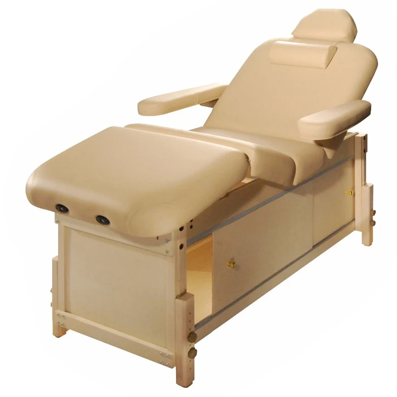 Manufacturer wholesale OEM Electrically controlled backrest and leg-rest Professional Salon Bed electric massage Beauty Spa bed